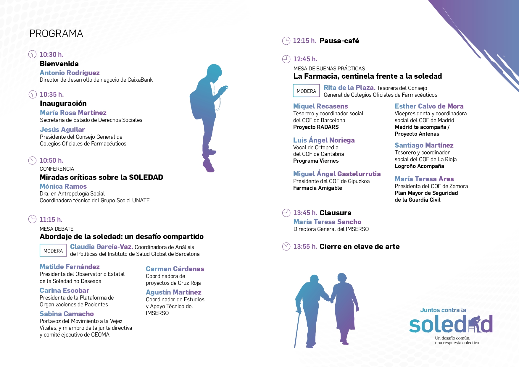 Programa de la presentación.